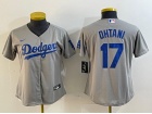 Womens Los Angeles Dodgers #17 Shohei Ohtani Gray Jersey