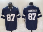 Dallas Cowboys #87 Jake Ferguson Blue Limited Jersey