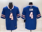 Buffalo Bills #4 James Cook Blue Limited Jersey