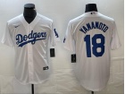 Los Angeles Dodgers #18 Yoshinobu Yamamoto White Cool Base Jersey