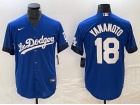 Los Angeles Dodgers #18 Yoshinobu Yamamoto Blue City Cool Base Jersey