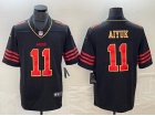 San Francisco 49ers #11 Brandon Aiyuk Black Golden Limited Jersey