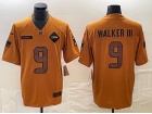 Seattle Seahawks #9 Kenneth Walker III Brown Salute to Service Limited Jersey