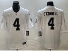 Las Vegas Raiders #4 Aidan O'Connell White Limited Jersey