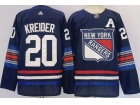 Adidas New York Rangers #20 Chris Kreider 2024 Navy Blue Alternate Jersey