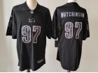 Detroit Lions #97 Aidan Hutchinson Black RFLCTV Limited Jersey