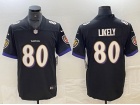 Baltimore Ravens #80 Isaiah Likely Black Vapor Limited Jersey