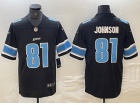 Detroit Lions #81 Calvin Johnson Black Limited Jersey