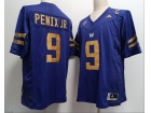 Washington Huskies #9 Michael Penix Jr. Purple with Golden Name Jersey