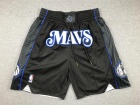 Dallas Mavericks Black 2024 City Throwback Short