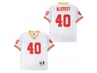 Tampa Bay Buccaneers #40 Mike Alstott White Throwback Jersey