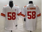 Kansas City Chiefs #58 Derrick D.Thomas White Limited Jersey