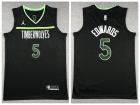 Minnesota Timberwolves #5 Anthony Edwards Black 2022-23 Season Jersey