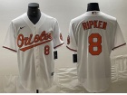 Baltimore Orioles #8 Cal Ripken White Cool Base Jersey