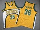 Youth Seattle SuperSonics #35 Kevin Duran Yellow Throwback Jersey