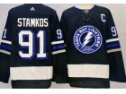 Tampa Bay Lightning #91 Steven Stamkos Black 3RD Jersey