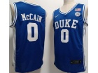 Duke Blue Devils #0 Jared McCain Blue  Jersey