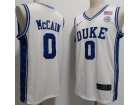 Duke Blue Devils #0 Jared McCain White Jersey