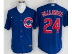 Chicago Cubs #24 Cody Bellinger Blue Cool Base Jersey