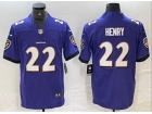 Baltimore Ravens #22 Derrick Henry Purple Limited Jersey