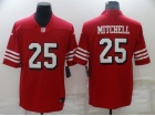 San Francisco 49ers #25 Elijah Mitchell Red Color Rush Limited Jersey