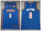 Oklahoma City Thunder #8 Jalen Williams Blue Jersey