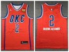 Oklahoma City Thunder #2 Gilgeous-Alexander Orange Jersey