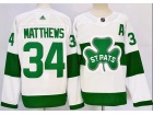 Adidas Toronto Maple Leafs #34 Auston Matthews 2024 White St. Pats Hockey