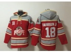 Ohio State Buckeyes #18 Marvin Harrison Jr Red Hoodie