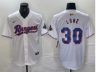 Texas Rangers #30 Nathaniel Lowe White Gold Program Cool Base Jersey