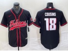 Atlanta Falcons #18 Kirk Cousins Black Baseball Jersey