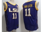 LSU Tigers #11 Hailey Van Lith Purple Jersey