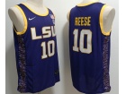 LSU Tigers #10 Angele Reese Purple Jersey