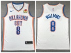 Oklahoma City Thunder #8 Jalen Williams White Jersey