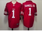 San Francisco 49ers #1 Deebo Samuel Sr.  Red Limited Jersey