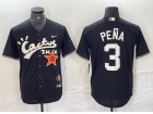 Houston Astros #3 Jeremy Pena Black Cactus Jack HBCU Classic Jersey