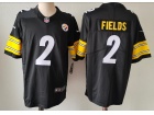 Pittsburgh Steelers #2 Justin Fields Black Limited Jersey