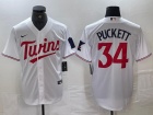 Minnesota Twins #34 Kirby Puckett White Cool Base Jersey