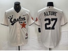 Houston Astros #27 Jose Altuve Cream Cactus Jack HBCU Classic Jersey