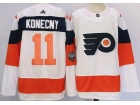 Adidas Philadelphia Flyers #11 Travis Konecny White 2024 Stadium Jersey