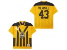 Pittsburgh Steelers #43 Troy Polamalu 1993 Yellow Throwback Jersey