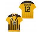 Pittsburgh Steelers #12 Terry Bradshaw 1993 Yellow Throwback Jersey