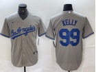 Los Angeles Dodgers #99 Joe Kelly Grey Cool Base Jersey