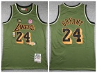 Los Angeles Lakers #24 Kobe Bryant Green Salute to Service Throwback Jersey