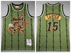 Toronto Raptors #15 Vince Carter Green Salute to Service Throwback Jersey