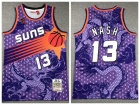 Phoenix Suns #13 Steve Nash Purple Dragon Year Mitchell Ness Jersey