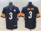 Pittsburgh Steelers #3 Russell Wilson Black Limited Jersey