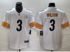 Pittsburgh Steelers #3 Russell Wilson White Limited Jersey