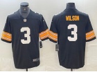 Pittsburgh Steelers #3 Russell Wilson Black New Style Limited Jersey