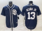 San Diego Padres #13 Ronald Acuña Jr. Blue Cool Base Jersey